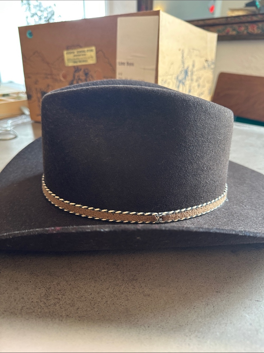 STETSON | Line Boss  Hat - 4x - 22 Chocolate - Picture 4 of 9